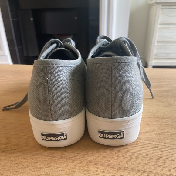 Superga Gray Platform Shoes 9.5 W - Picture 4 of 5